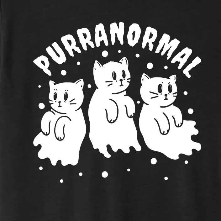 Ghost Hunting Cat Paranormal Investigator Ghost Researcher ChromaSoft Performance T-Shirt