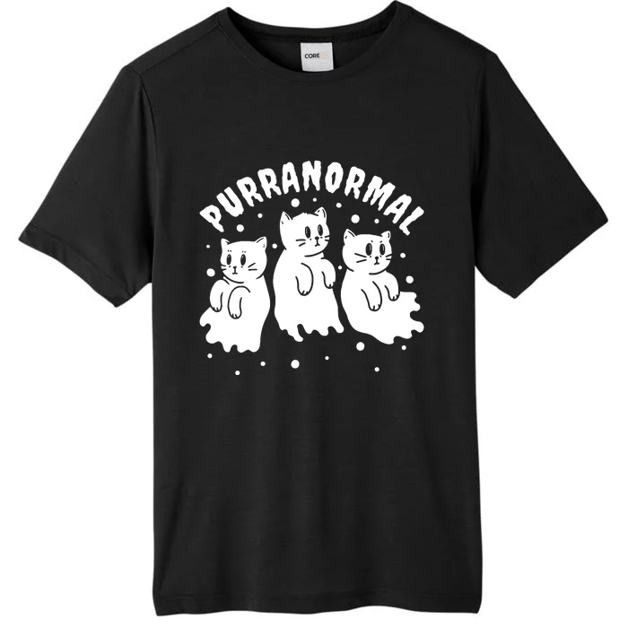 Ghost Hunting Cat Paranormal Investigator Ghost Researcher ChromaSoft Performance T-Shirt