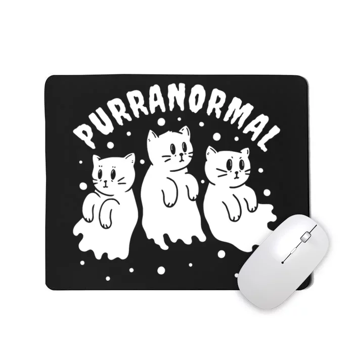 Ghost Hunting Cat Paranormal Investigator Ghost Researcher Mousepad