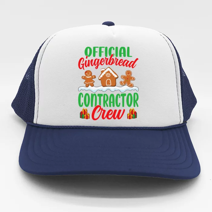 Gingerbread House Contractor Crew Funny Christmas Trucker Hat