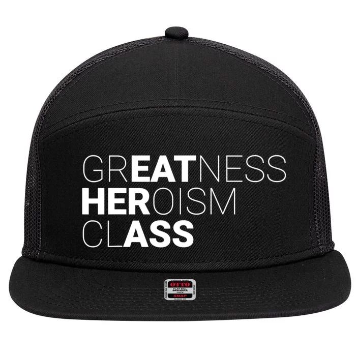 Greatness Heroism Class 7 Panel Mesh Trucker Snapback Hat