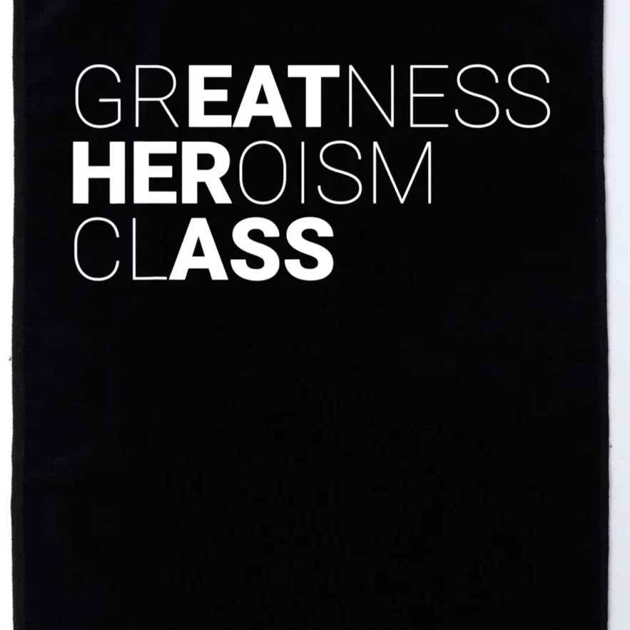 Greatness Heroism Class Platinum Collection Golf Towel