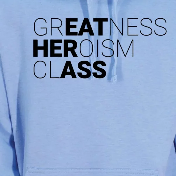 Greatness Heroism Class Unisex Surf Hoodie