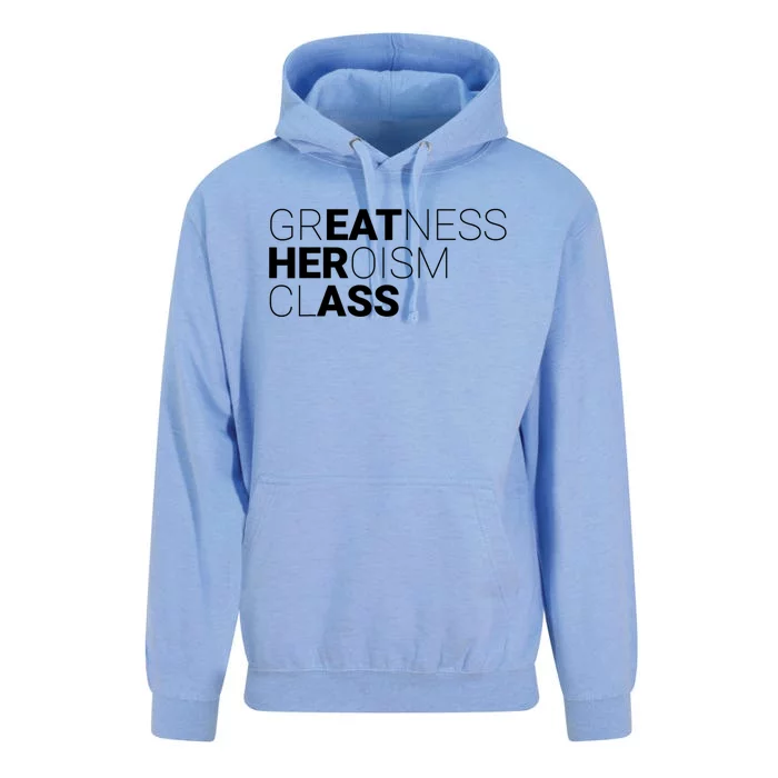 Greatness Heroism Class Unisex Surf Hoodie