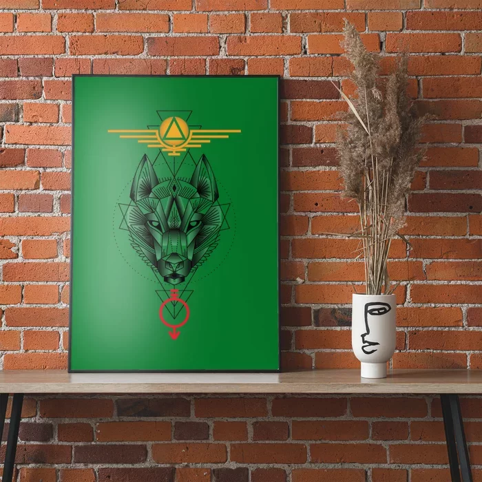 Geometric Howler Color Poster