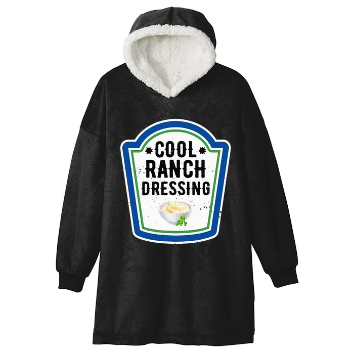 Group Halloween Costume Ranch Dressing Group Condiment Hooded Wearable Blanket