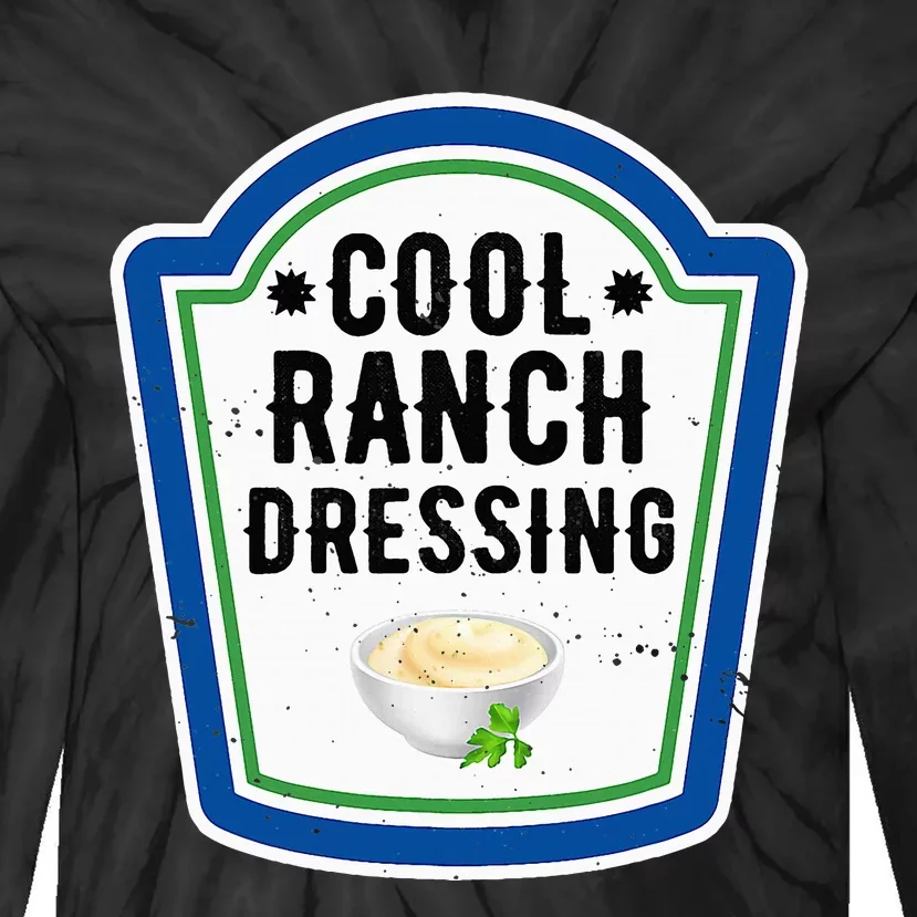 Group Halloween Costume Ranch Dressing Group Condiment Tie-Dye Long Sleeve Shirt