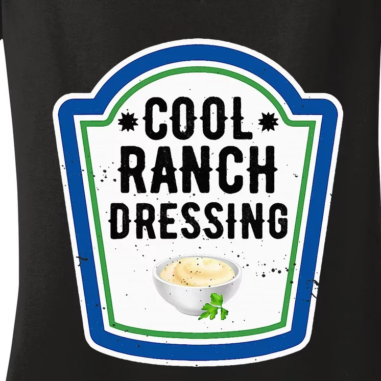 Group Halloween Costume Ranch Dressing Group Condiment Women's V-Neck T-Shirt