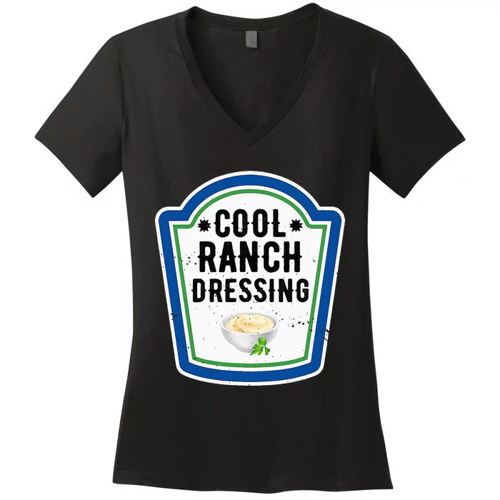 Group Halloween Costume Ranch Dressing Group Condiment Women's V-Neck T-Shirt