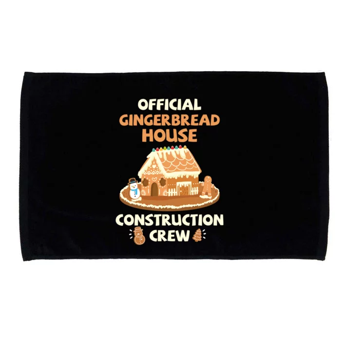 Gingerbread House Construction Crew Cookie Baking Great Gift Microfiber Hand Towel