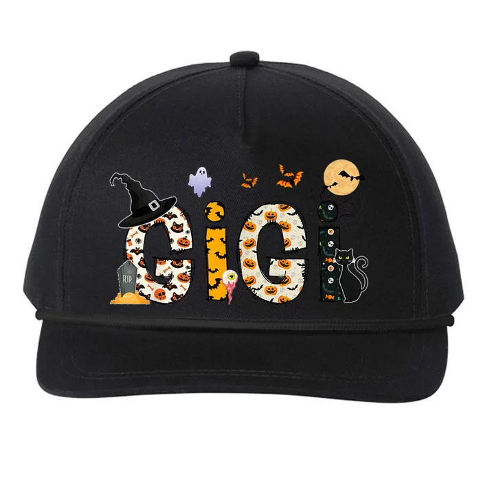 Gigi Halloween Costume Spider, Ghost, Pumpkin, Witch Hat Snapback Five-Panel Rope Hat