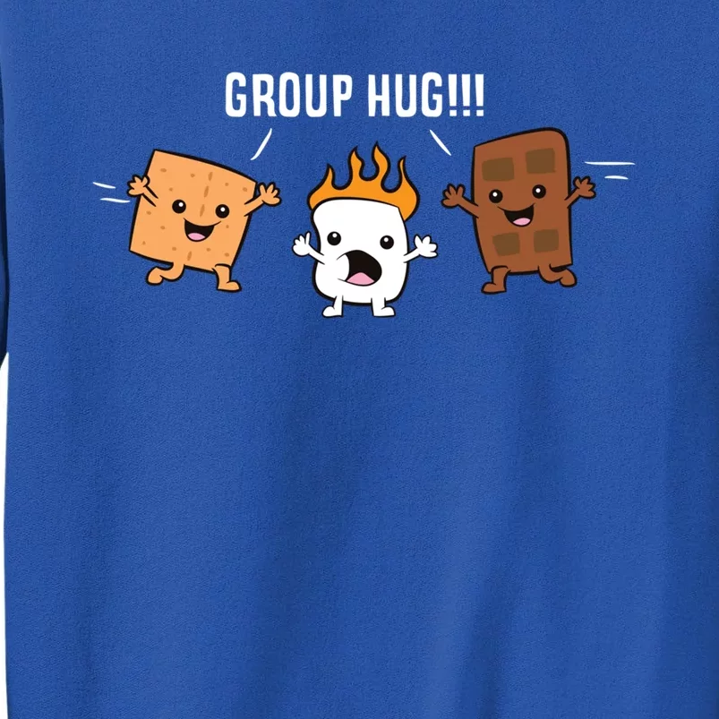 Group Hug Camping Campfire Chocolate Marshmallow S'mores Gift Sweatshirt