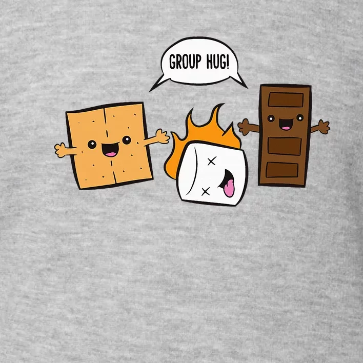 Group Hug Camping Campfire Chocolate Marshmallow SMores Toddler Sweatshirt