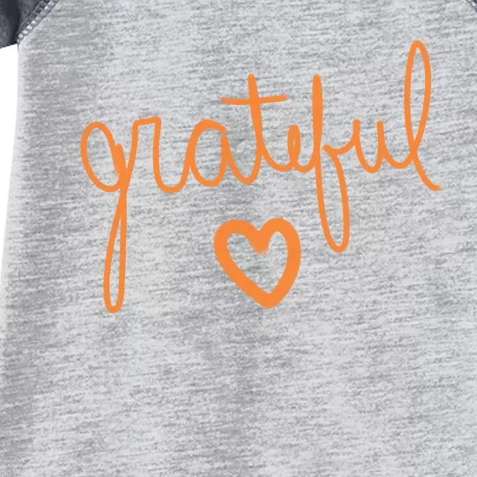 Grateful Heart Cute Gift Infant Baby Jersey Bodysuit