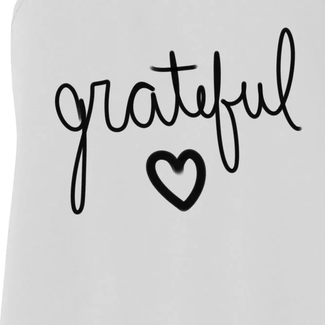 Grateful Heart Cute Gift Women's Racerback Tank