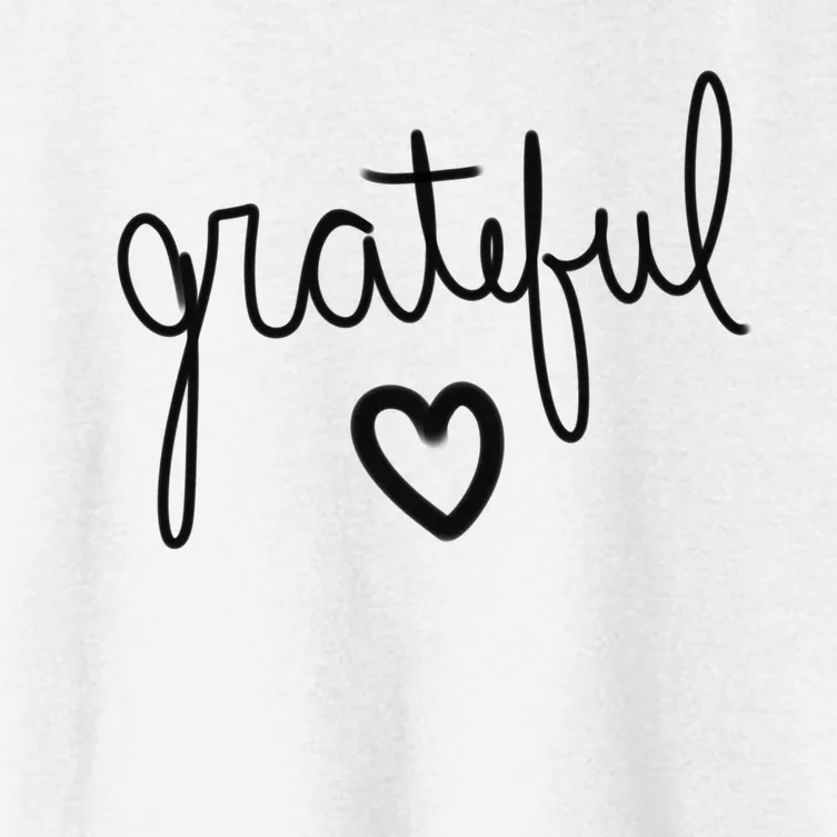 Grateful Heart Cute Gift Women's Crop Top Tee