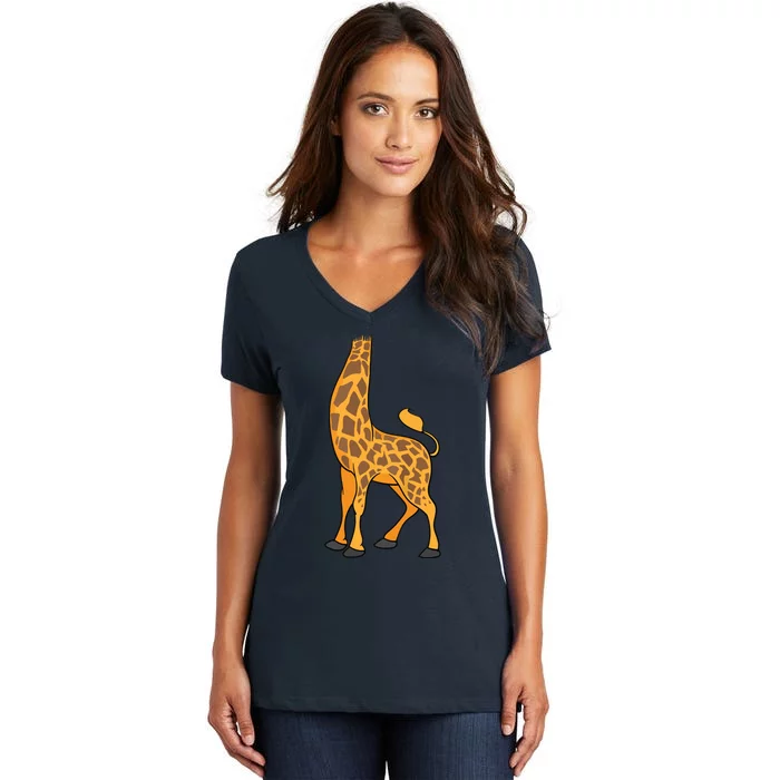 Giraffe Halloween Costume Shirts | Cool Animal DressUp Gift Women's V-Neck T-Shirt