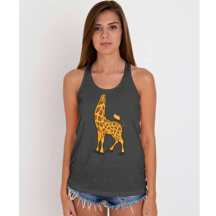 Giraffe Halloween Costume Cool Animal DressUp Gift Women's Knotted Racerback Tank