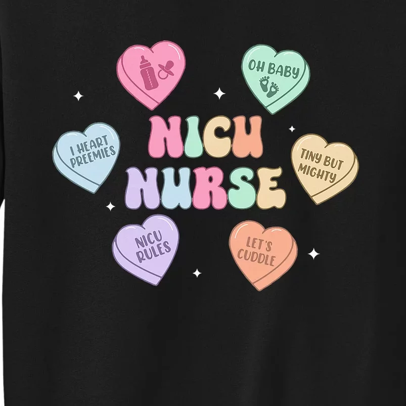 Groovy Heart Candy Nicu Nurse Valentines Day Sweatshirt