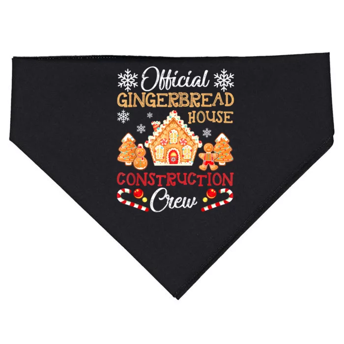 Gingerbread House Construction Crew Gingerbread USA-Made Doggie Bandana