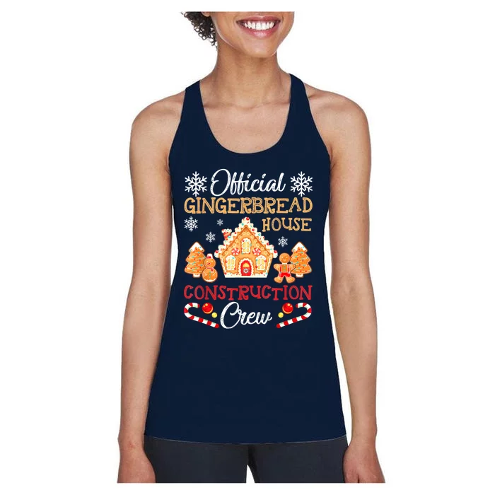 Gingerbread House Construction Crew Gingerbread Women's Racerback Tank