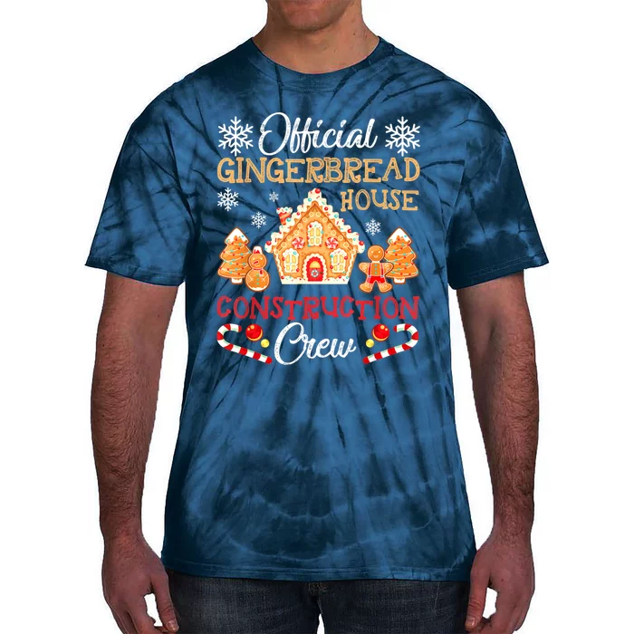 Gingerbread House Construction Crew Gingerbread Tie-Dye T-Shirt