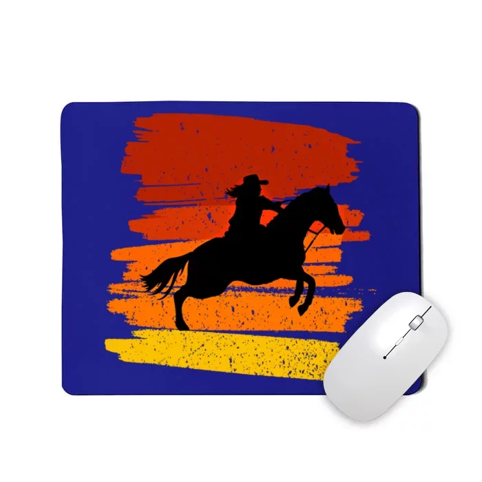 Gallop Horses Cow For Rodeo And Lasso Lovers Gift Mousepad