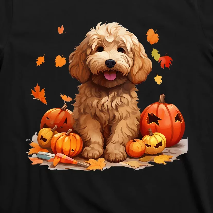 Goldendoodle Halloween Cute And Spooky Doodle Dog T-Shirt