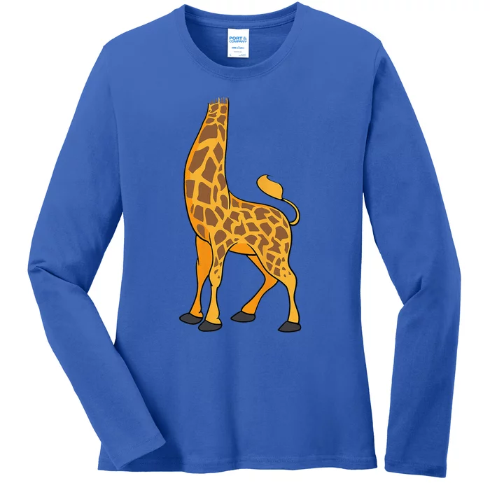 Giraffe Halloween Costume Cool Animal DressUp Gift Ladies Long Sleeve Shirt