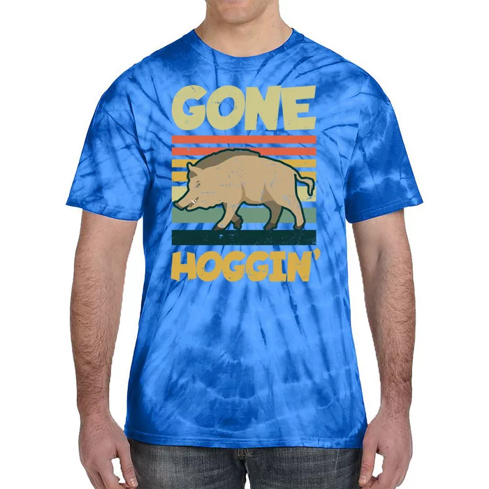 Gone Hoggin Design Boar Hunting Gift Tie-Dye T-Shirt