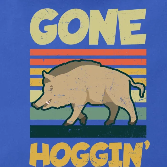 Gone Hoggin Design Boar Hunting Gift Zip Tote Bag