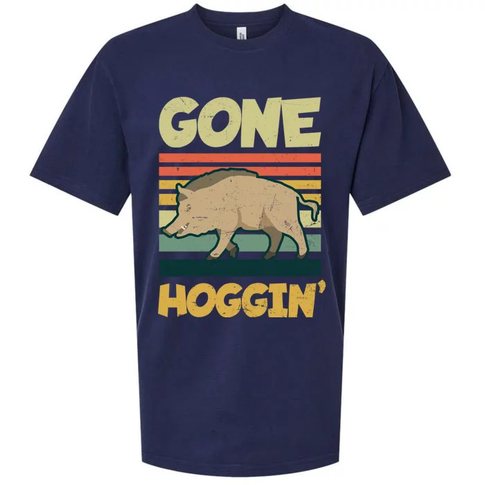 Gone Hoggin Design Boar Hunting Gift Sueded Cloud Jersey T-Shirt