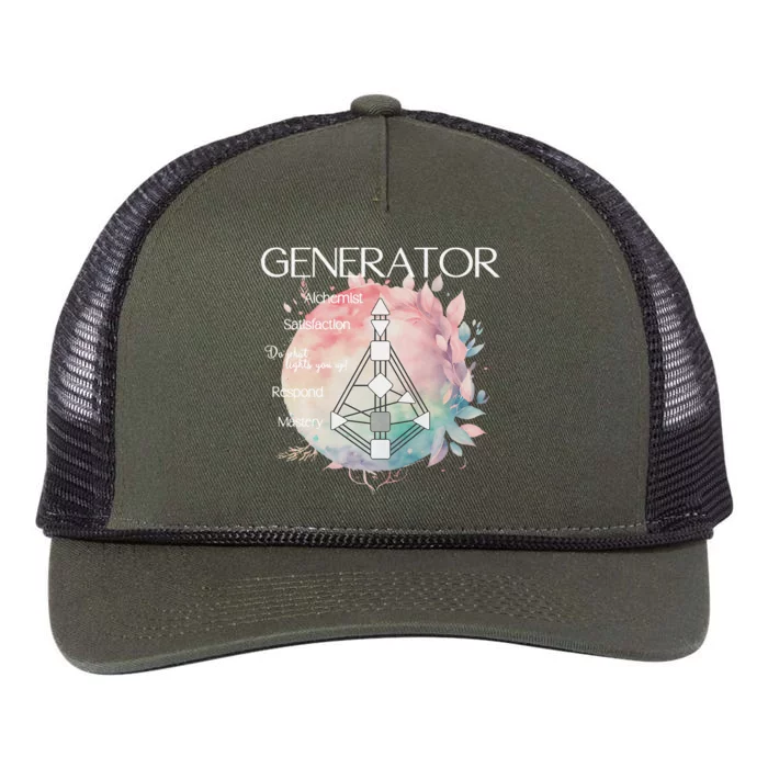 Generators Human Design Gift Pastel Aura Retro Rope Trucker Hat Cap