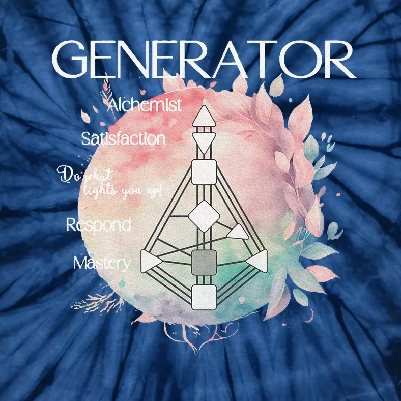 Generators Human Design Gift Pastel Aura Tie-Dye T-Shirt