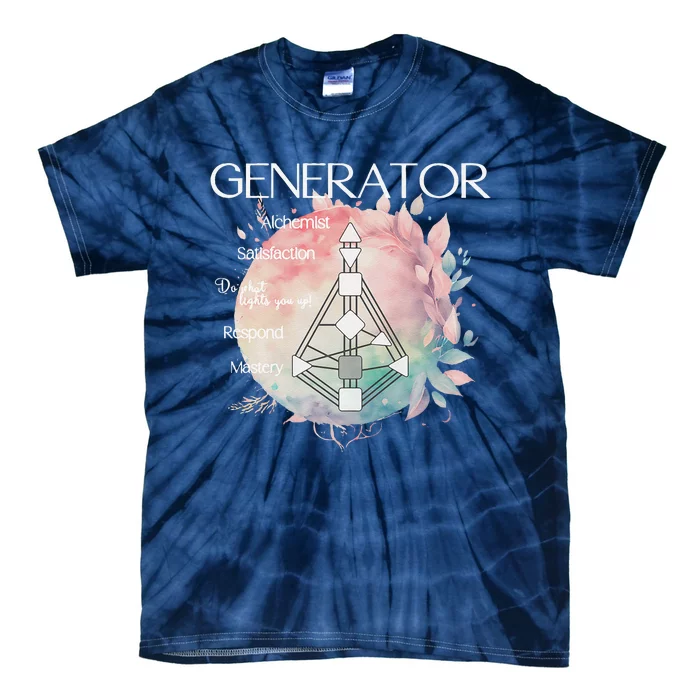 Generators Human Design Gift Pastel Aura Tie-Dye T-Shirt