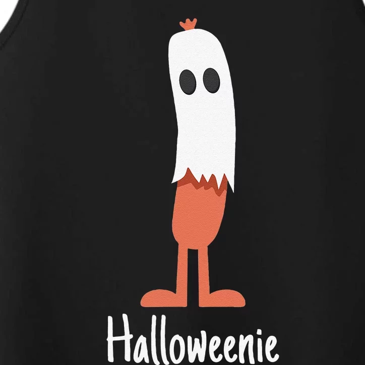 Ghost Hot Dog Halloweenie Costume Funny Food Halloween Gift Performance Tank