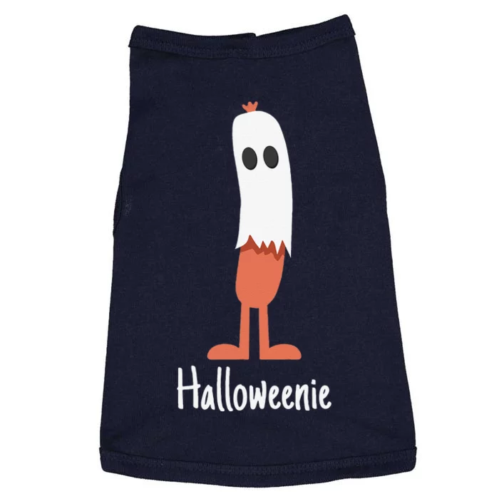 Ghost Hot Dog Halloweenie Costume Funny Food Halloween Gift Doggie Tank