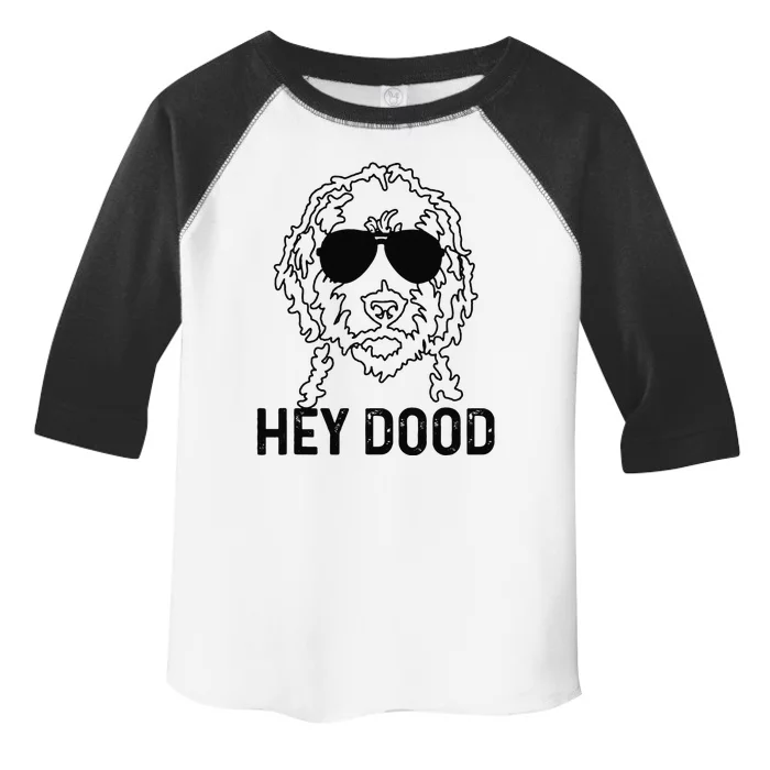 Goldendoodle Hey Dood Funny Labradoodle Golden Doodle Dog Toddler Fine Jersey T-Shirt