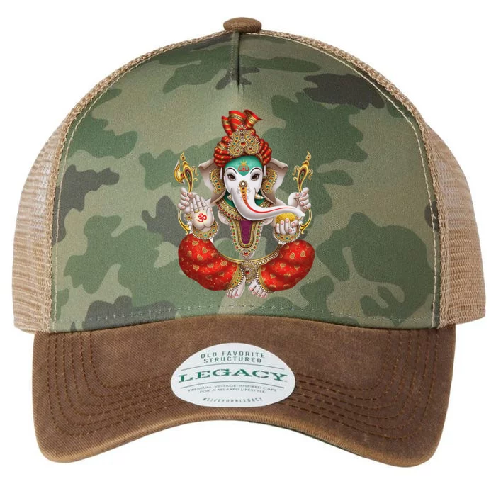 Ganesh Hindu Deity Lord Ganesha Legacy Tie Dye Trucker Hat