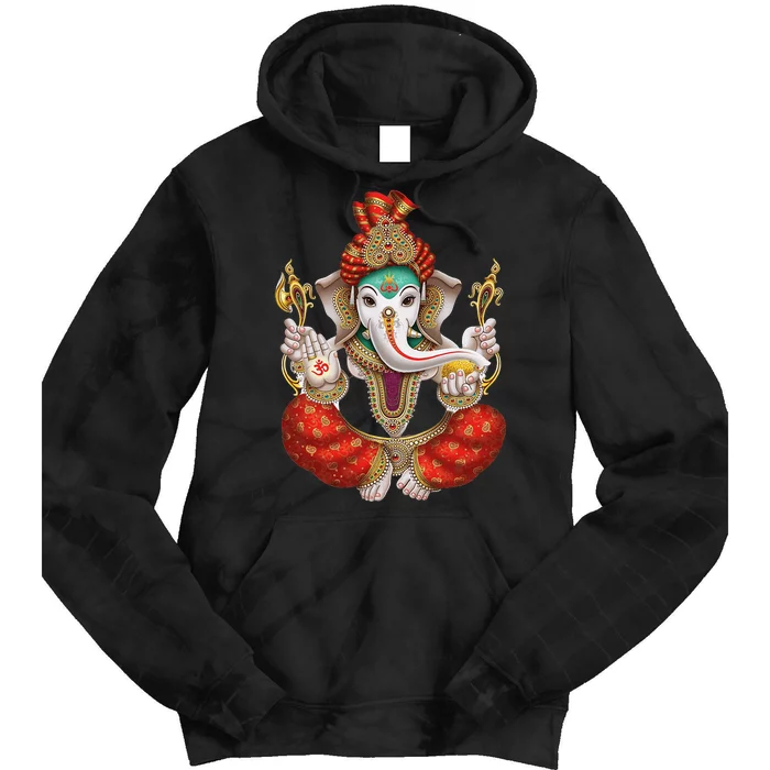 Ganesh Hindu Deity Lord Ganesha Tie Dye Hoodie