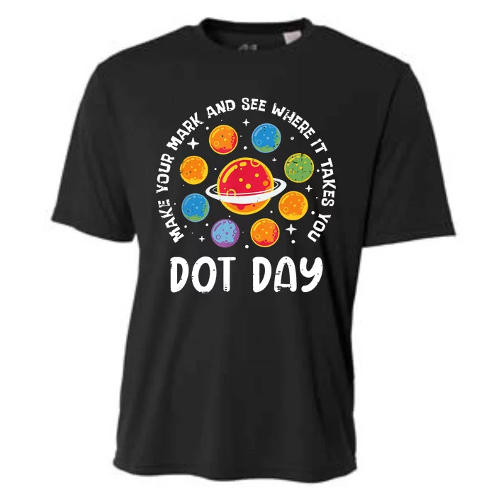 Groovy Happy Dot Day 2024 Colorful Polka Dot Cooling Performance Crew T-Shirt