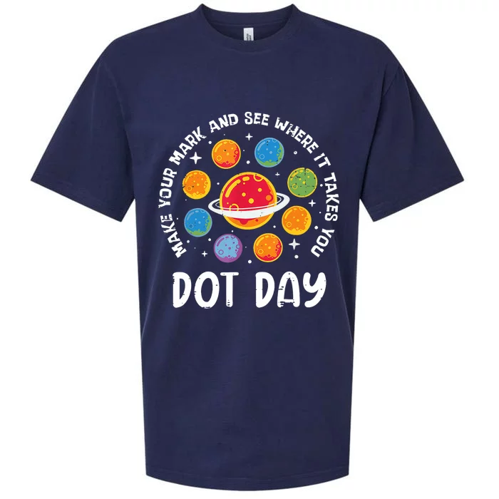 Groovy Happy Dot Day 2024 Colorful Polka Dot Sueded Cloud Jersey T-Shirt