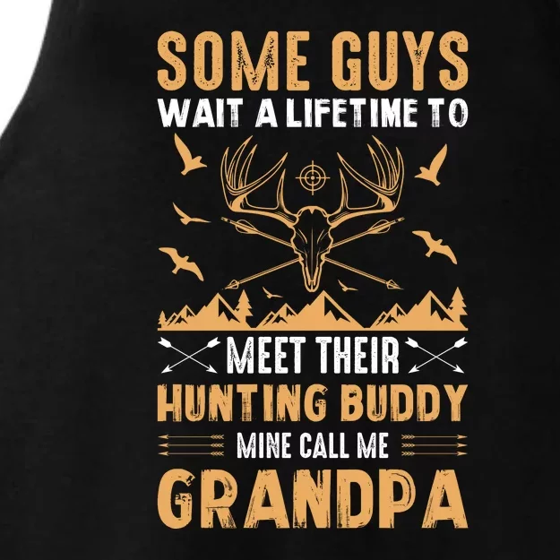 Grandpa Hunting Design Ladies Tri-Blend Wicking Tank