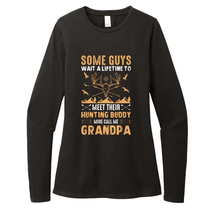 Grandpa Hunting Design Womens CVC Long Sleeve Shirt