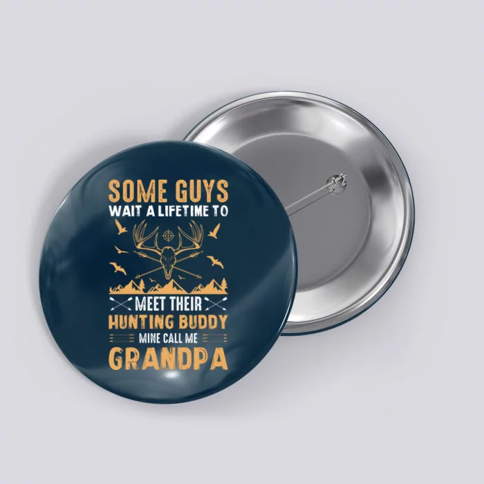 Grandpa Hunting Design Button