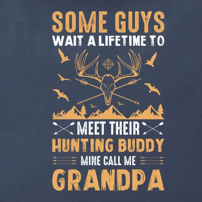 Grandpa Hunting Design Zip Tote Bag