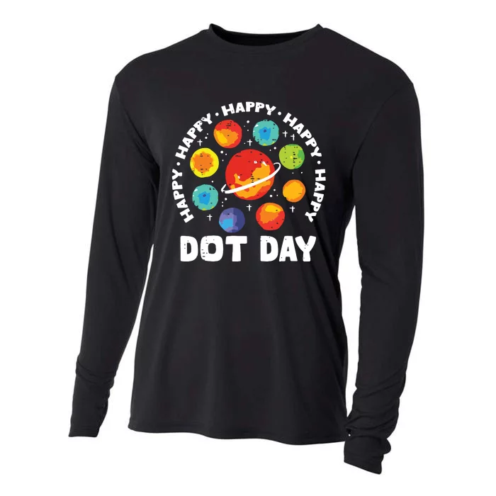 Groovy Happy Dot Day 2024 Colorful Polka Dot Cooling Performance Long Sleeve Crew