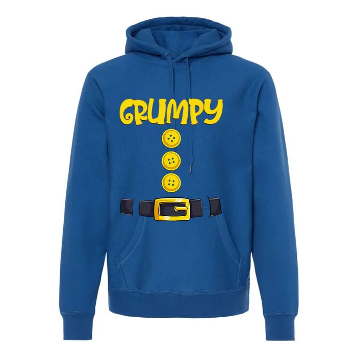 Grumpy Halloween Dwarf Costume Color Matching Premium Hoodie