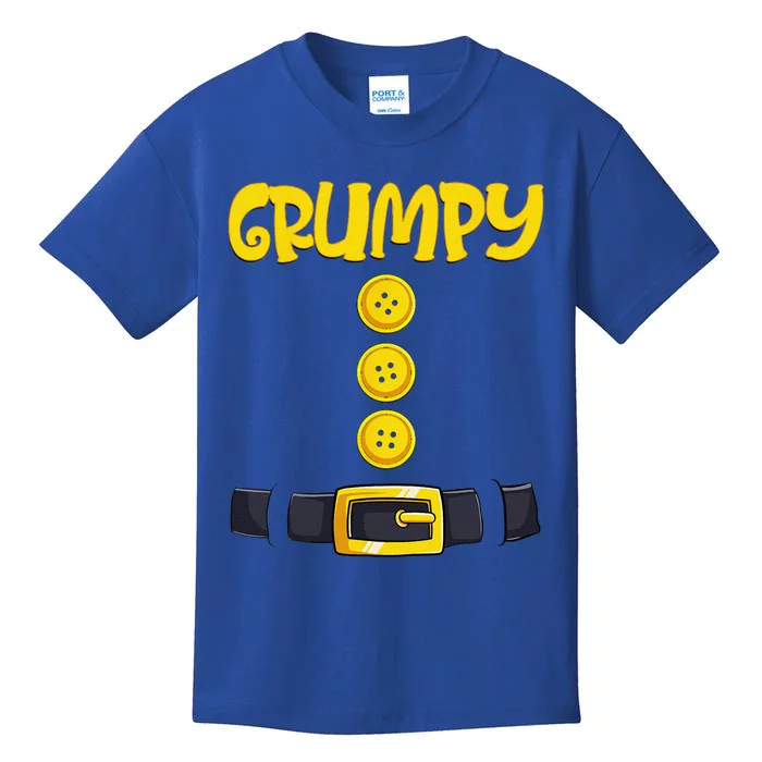 Grumpy Halloween Dwarf Costume Color Matching Kids T-Shirt