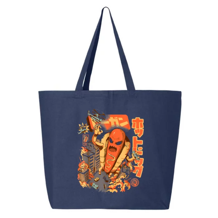 Great Hot Dog Kaiju Hot Dog Anime Japanese Graphic Art 25L Jumbo Tote